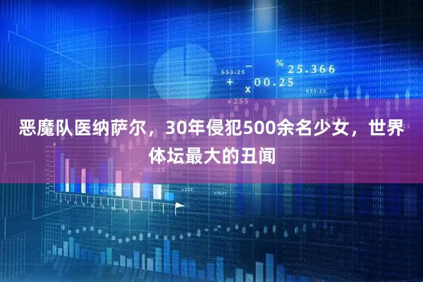 恶魔队医纳萨尔，30年侵犯500余名少女，世界体坛最大的丑闻